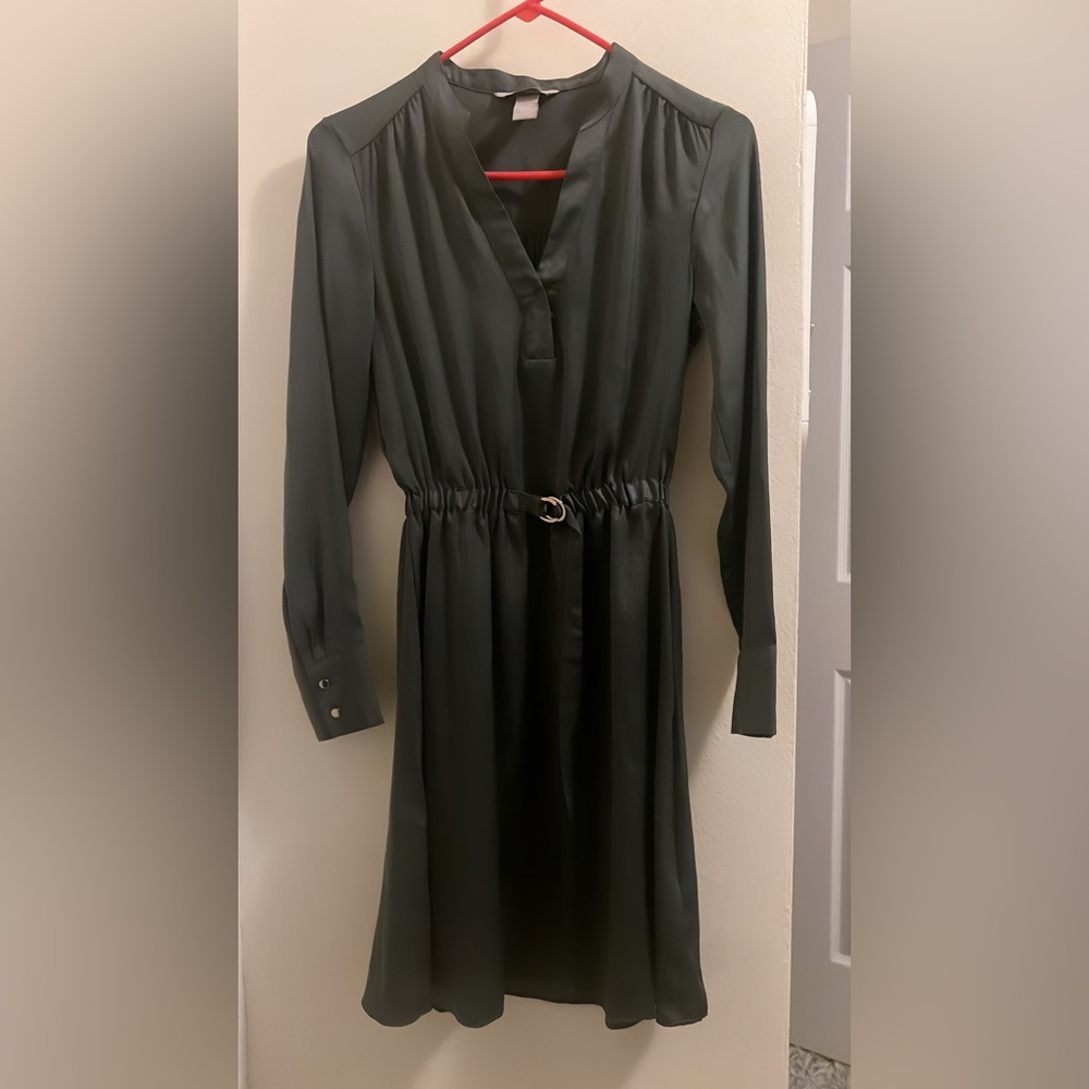 Olive green dress
